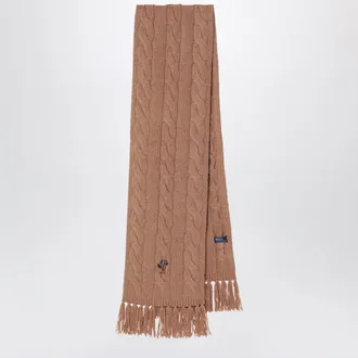 Polo Ralph Lauren Polo Bear camel wool scarf