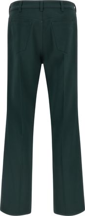 Marni Structured Technical Twill Trousers - Green