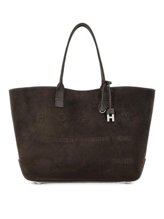 Hogan Address Medium Leather Tote Bag