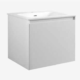 Sklum Sklum - Set mobili da bagno in legno Macrae con lavabo integrato