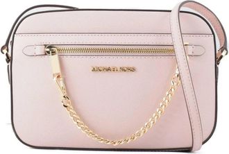 Michael Kors Canvas Crossbody Tas met Verstelbare Band - Dames - Schoudertassen - Roze - ONE Size - Polyester - Tassen
