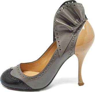 Miu Miu Pumps in pelle con tacco 95mm - Grigio