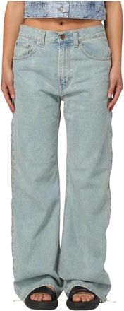 Haikure Dames, Jeans, Blauw, Maat: W23 Katoen