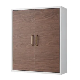 Teamson Home Teamson Home - Tyler Botiqu&iacute;n De Pared De Madera Para Ba&ntilde;o 18 Cm X 50,8 Cm X 61 Cm Blanco/marr&oacute;n Ehf-f0011
