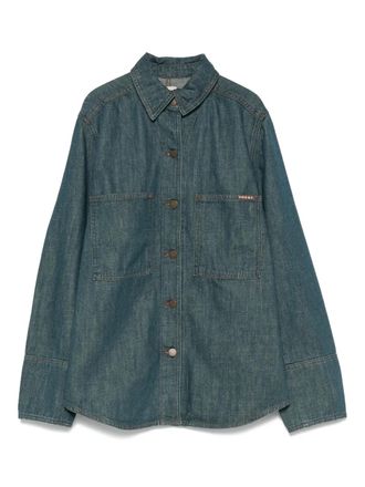 SOEUR button-fastening patch-pocket shirt - women - Cotton - 38 - Blue