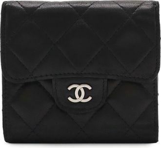 Chanel Black Leather Coin Purse/Coin Case (Pre-Owned)