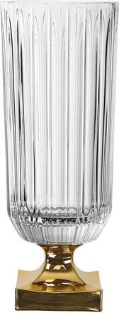 Nachtmann Minerva 15 Vase with Golden Foot in Clear at Nordstrom