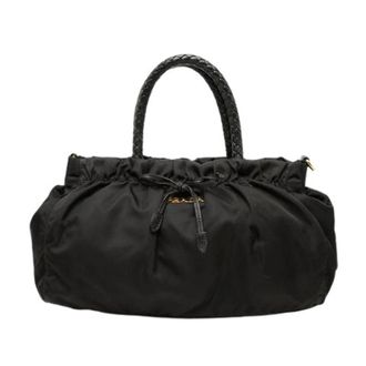 Prada Pre-owned Satchel - Dames - Vintage Handtas - Zwart - ONE Size - Leer - Vintage