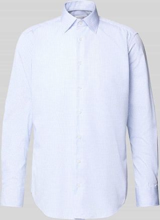 Christian Berg Regular Fit Business Hemd in Premiumqualität mit Kentkragen in Bleu, Größe 39/40