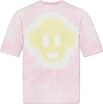 Casablanca T-shirt met print - Heren - T-shirts - Roze - S - Katoen - Tops