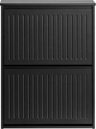 SoBuy Zapatero con 2 puertas negro