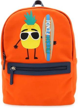 Fendi Pre-owned Leather backpacks - Dames - Vintage Rugzakken - Oranje - ONE Size - Leer - Vintage