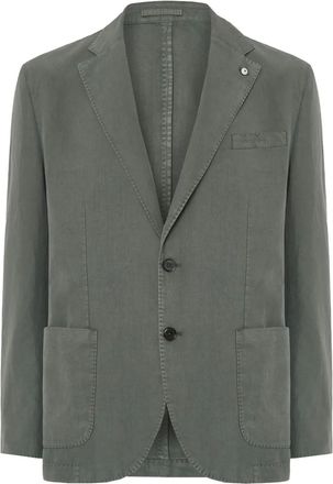 L.B.M. 1911 Blazer con applicazione - Verde