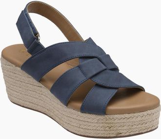 Lotus Womens Reina Womens Wedge Sandals - Navy - Size: 5