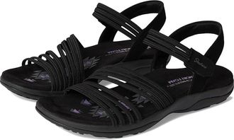 Skechers Reggae Slim - Coffee Run Womens Sandals Black/Black : 11 B - Medium, Textile