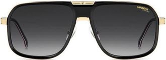 Carrera 1090/S 60mm Gradient Navigator Sunglasses in Black Red/dark Grey Sf at Nordstrom