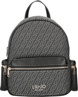 Liu Jo Logo Rugzak - Dames - Rugzakken - Zwart - ONE Size - Tassen
