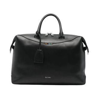 Paul Smith Tassen, Heren, Zwart, ONE Size, Leer, Leren Aktetas