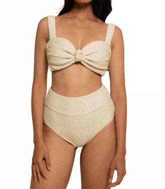 Montce Swim Hayden Bikini Top In Oat Texture