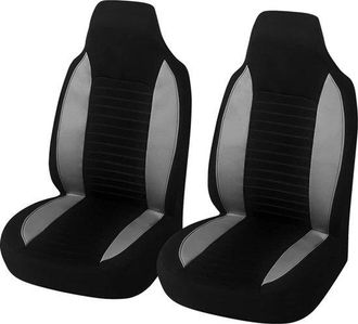 OEM Fundas Para Asientos Delanteros De Coche, 2 Cojines Transpirables De Primera Asientos Veh&iacute;culos, Universales Suv, Camiones Coches (negro Gris)