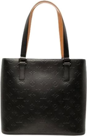 Louis Vuitton Pre-owned Tote Bags, female, Black, Size: ONE SIZE Pre-owned Monogram Mat Stockton