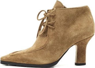 Burberry 85 mm su&egrave;de veterlaarzen - Bruin