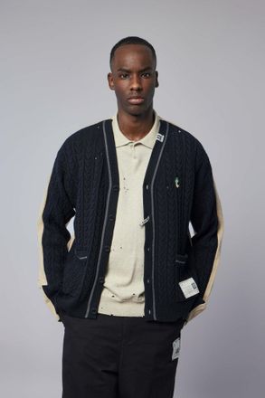 Miharayasuhiro Combined Knit Cardigan