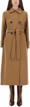 Max Mara Double-Breasted Coat Sem-Donna