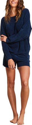 Barefoot Dreams 2Pc Boatneck Pullover And Short Set