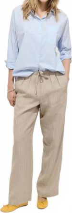 Alex Mill Hudson Pinstripe Pant In Linen