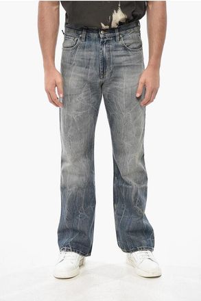 1989 STUDIO Whiskering Effect Straight Leg OLD SETTER Jeans 25cm size 31