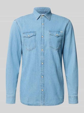 Jack & Jones Slim Fit Freizeithemd mit Kentkragen Modell ESHERIDAN in Hellblau, Gr&ouml;&szlig;e L