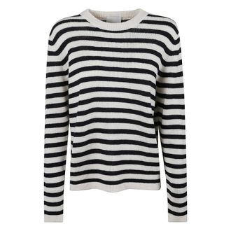 Allude Truien & Vesten, Dames, Veelkleurig, M, Wol, Gestreept Gebreide Trui