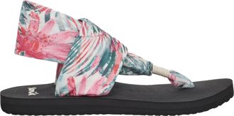 Sanuk Sanuk Sling Soft Top Watercolor Palm Pink Multi 1139260-PKMU Womens