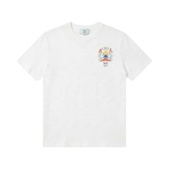 Casablanca T-shirt - Dames - Tops - Wit - Maat: XL Katoen