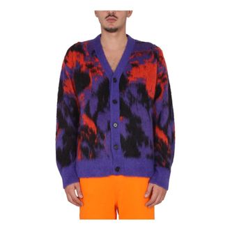 Msgm Cardigans, male, Multicolor, Size: M Maglia Sweater
