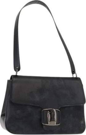 Ferragamo Pre-owned Shoulder Bag - Dames - Vintage Schoudertas - Zwart - ONE Size - Leer - Vintage