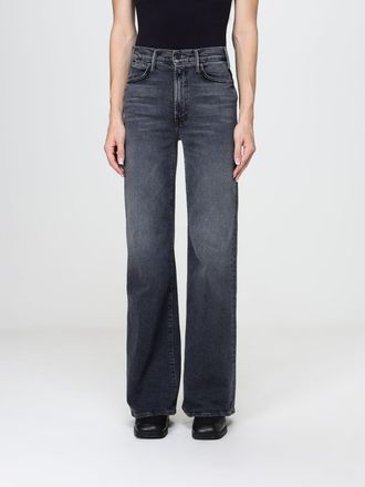 Mother Jeans The Hustler Roller a gamba larga e vita alta in denim