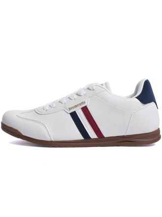 Lambretta Heren Witte Marineblauwe Rode Tackle Trainer