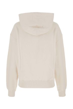 Jil Sander Womens Ivory Cotton Oversize Sweatshirt 279 Exterior: Felpe