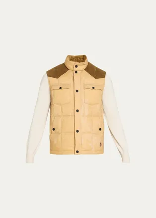 Moncler Mens Kobuk Quilted Down Vest