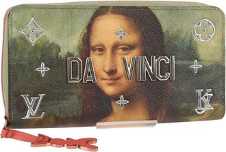 Louis Vuitton Portefeuille Zippy Green Canvas Wallet (Pre-Owned)