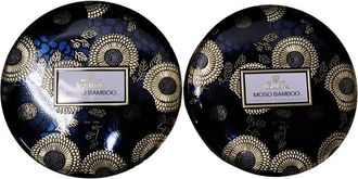 Voluspa 2 Pack 12Oz Moso Bamboo 3 Wick Tin Candle