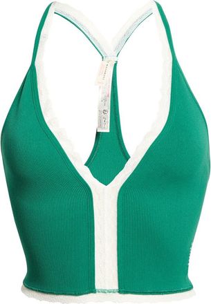 Free People FP Movement Ace in Lace Trim Camisole in Green Glow at Nordstrom, Size X-Small