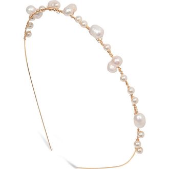 Jennifer Behr Tasha Faux Pearl Headband at Nordstrom