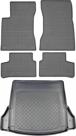 OEM Juego De Alfombrillas De Goma Para Coche Y Maletero Para Mercedes Cla C118 Coup&eacute; (5 Puertas) A Partir De Mayo De 2019