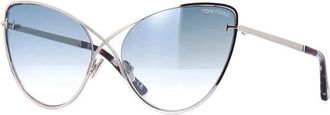 Tom Ford FT0786 16X Silver/Light Blue Gradient Mirror