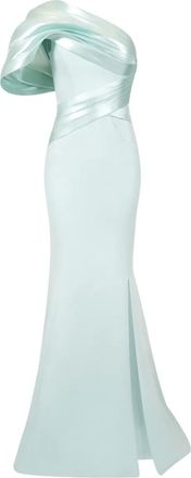 Gaby Charbachy Abito da sera monospalla a sirena - Verde