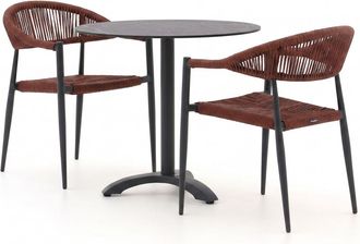 Manifesto Furniture Manifesto Belpasso/Lisio &oslash;80cm dining tuinset 3-delig stapelbaar