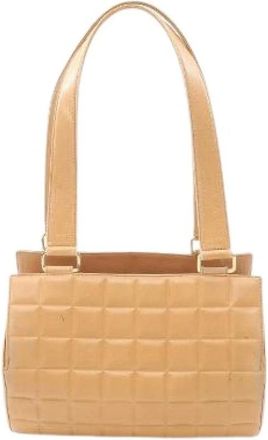 Chanel Pre-owned Handbags, female, Beige, Size: ONE SIZE Pre-owned Leather chanel-bags
